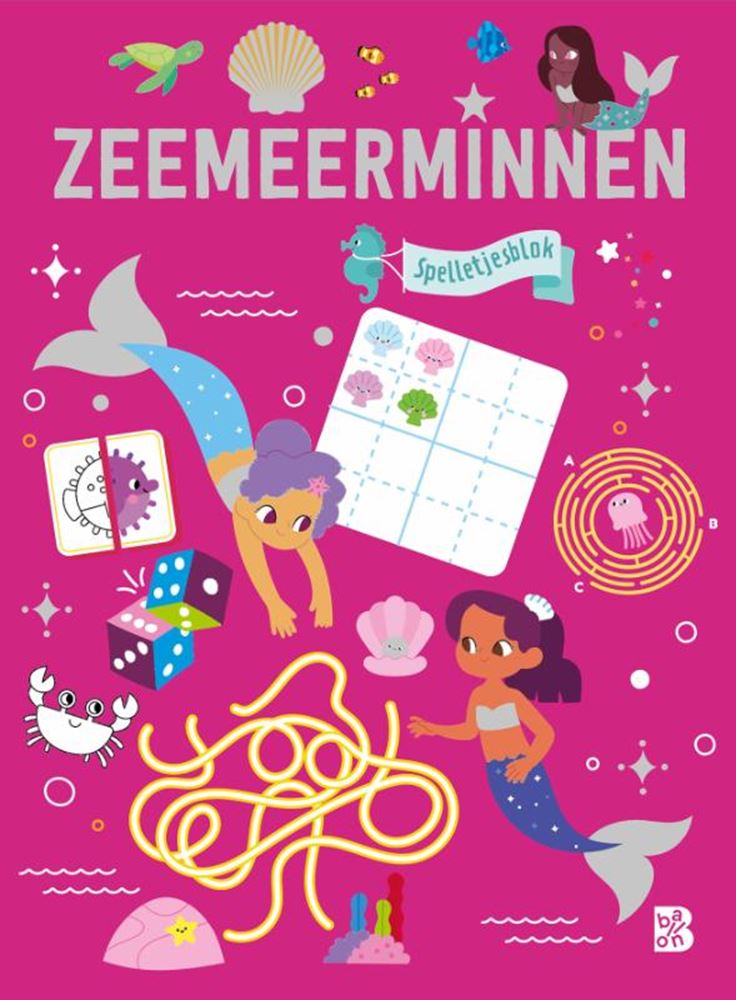 Load image into Gallery viewer, Zeemeerminnen: spelletjesblok 4+
