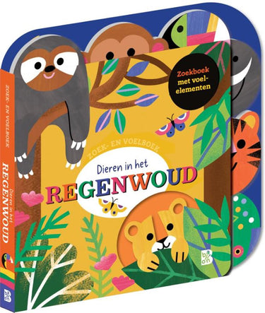 Standaard uitgeverij zoek- en voelboek: dieren in het regenwo