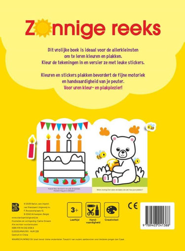 Standaard uitgeverij plakken en kleuren 3+