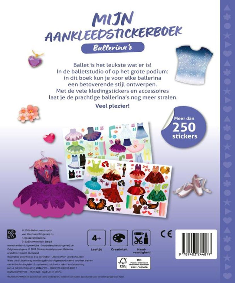 Load image into Gallery viewer, Mijn aankleedstickerboek: ballerina's 4+
