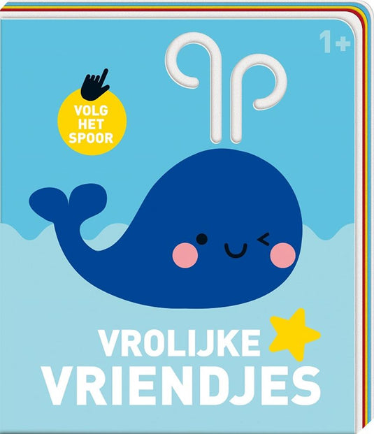 Volg het spoor. vrolijke vriendjes (kart