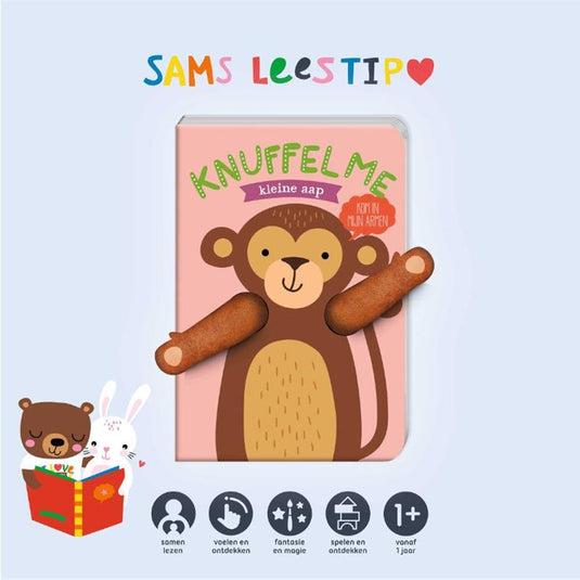 Knuffel me kleine aap (karton)