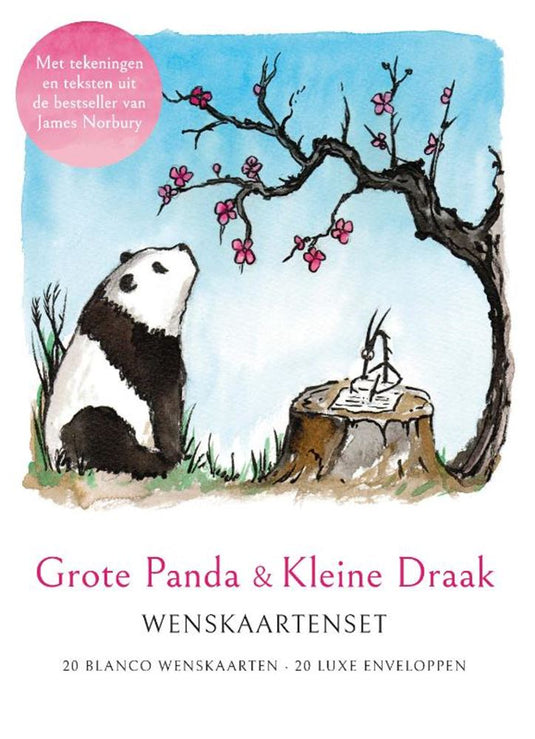 James norbury grote panda kleine draak - wenskaartenset