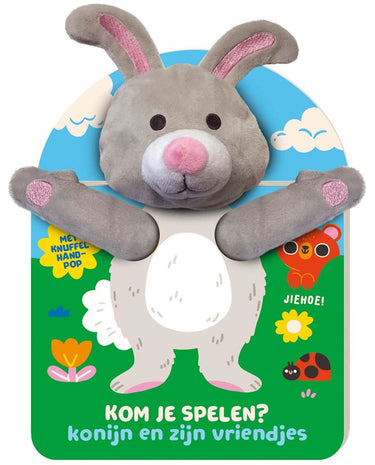Kom je spelen? konijn en zijn vriendjes.