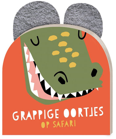 Grappige oortjes. op safari - krokodil.