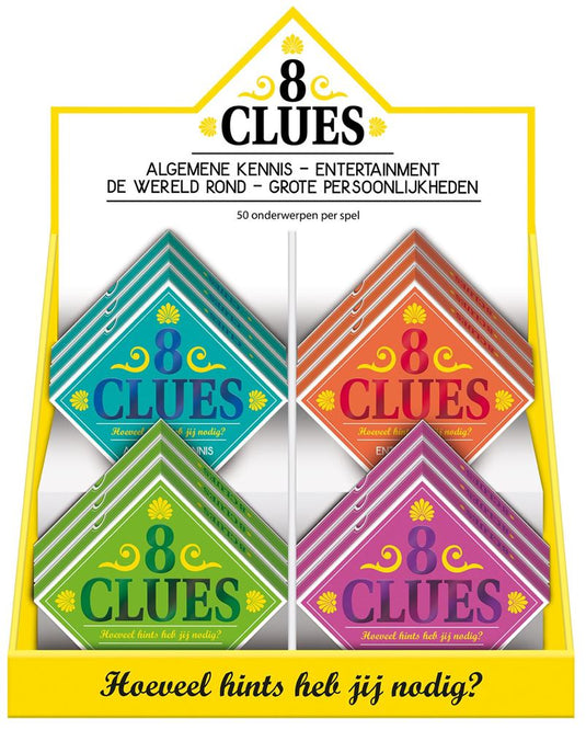 Display 8 clues - 4 x 3 ex. volwassene
