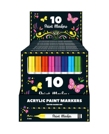 Display paint markers. 10 stuks