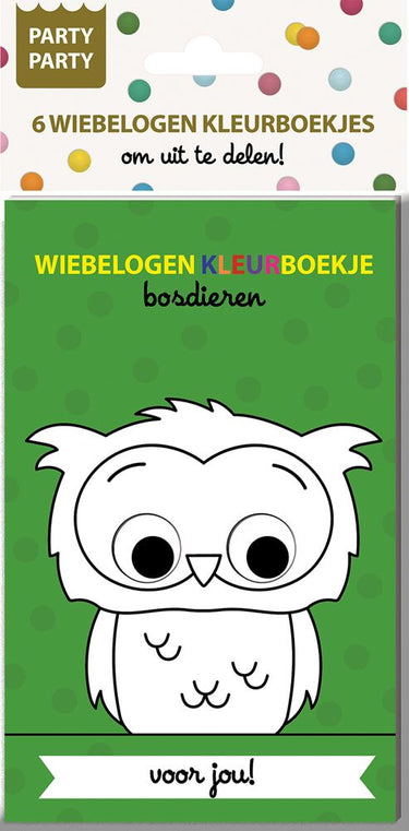 Ty par par 6 wiebelogen kleurboekjes -