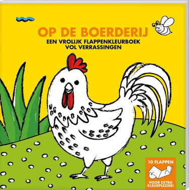 Interstat kleurboeken met flappen - op de boerderi