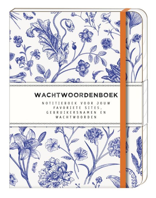 Interstat wachtwoordenboek 120x160mm dutch blue