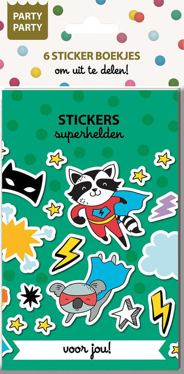 Ty par par 6 sticker boekjes - superhel