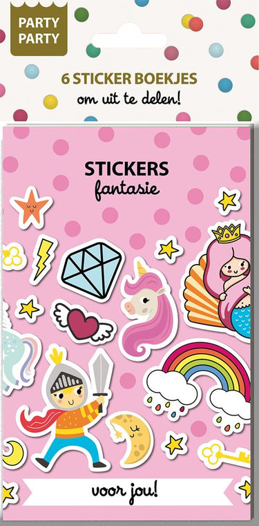 Ty par par 6 sticker boekjes - fantasie