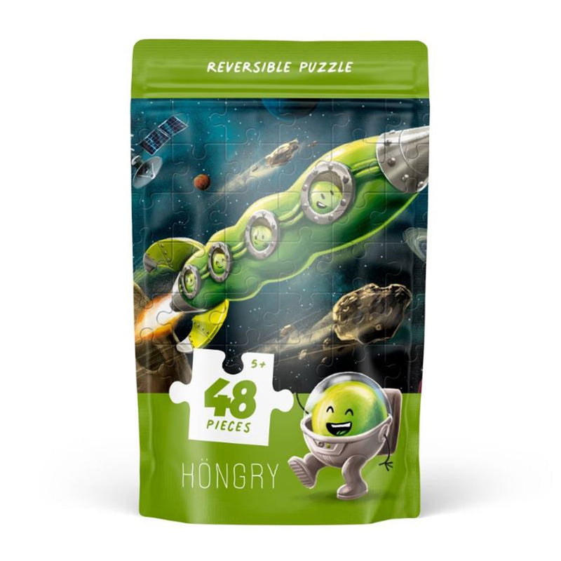 Load image into Gallery viewer, Erwtjes in de ruimte. puzzel, 48 deli 5+
