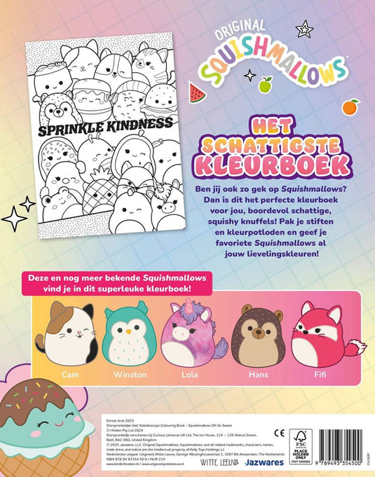Het officiële squishmallows kleurboek 6+
