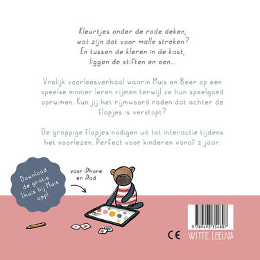 Kartonboek: zoek en rijm met muis 2+