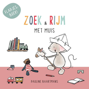 Kartonboek: zoek en rijm met muis 2+