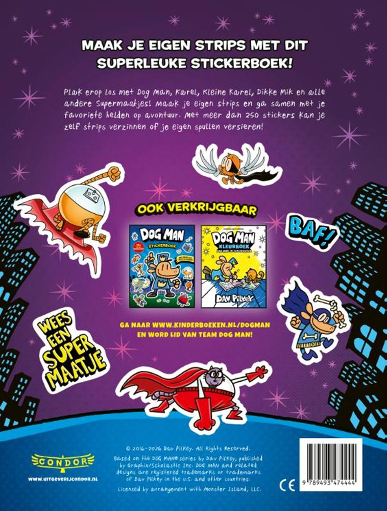 Load image into Gallery viewer, Dog man supermaatjes stickerboek alle
