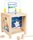 Small foot houten vormenstoof - motoriekkubus sesamstraat 27 x 27 cm - - sesamstraat speelgoed