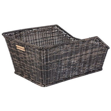 Basil Cento Rattan Look WSL - fietsmand - achterop - inclusief Basil WSL systeem - bruin