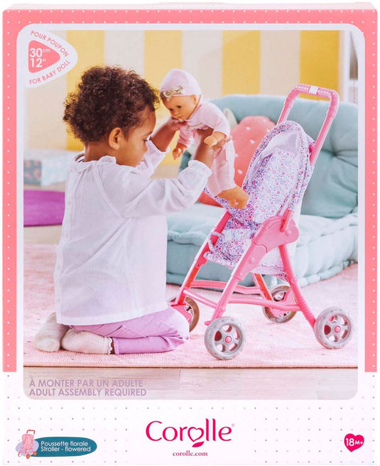 Corolle kinderwagen bloemen voor babypop, 30cm