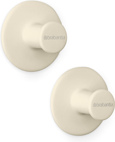 Brabantia renew handdoekhaakjes - 2 stuks - zonder boren - soft beige