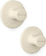 Brabantia renew handdoekhaakjes - 2 stuks - zonder boren - soft beige
