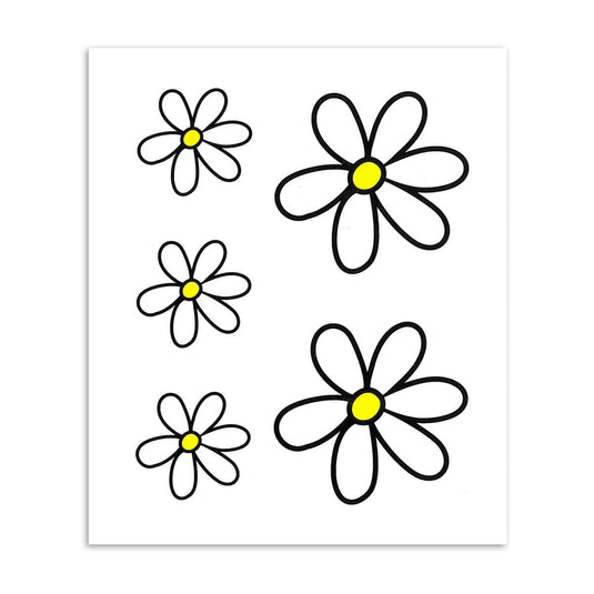 Stickerset gewone margriet M