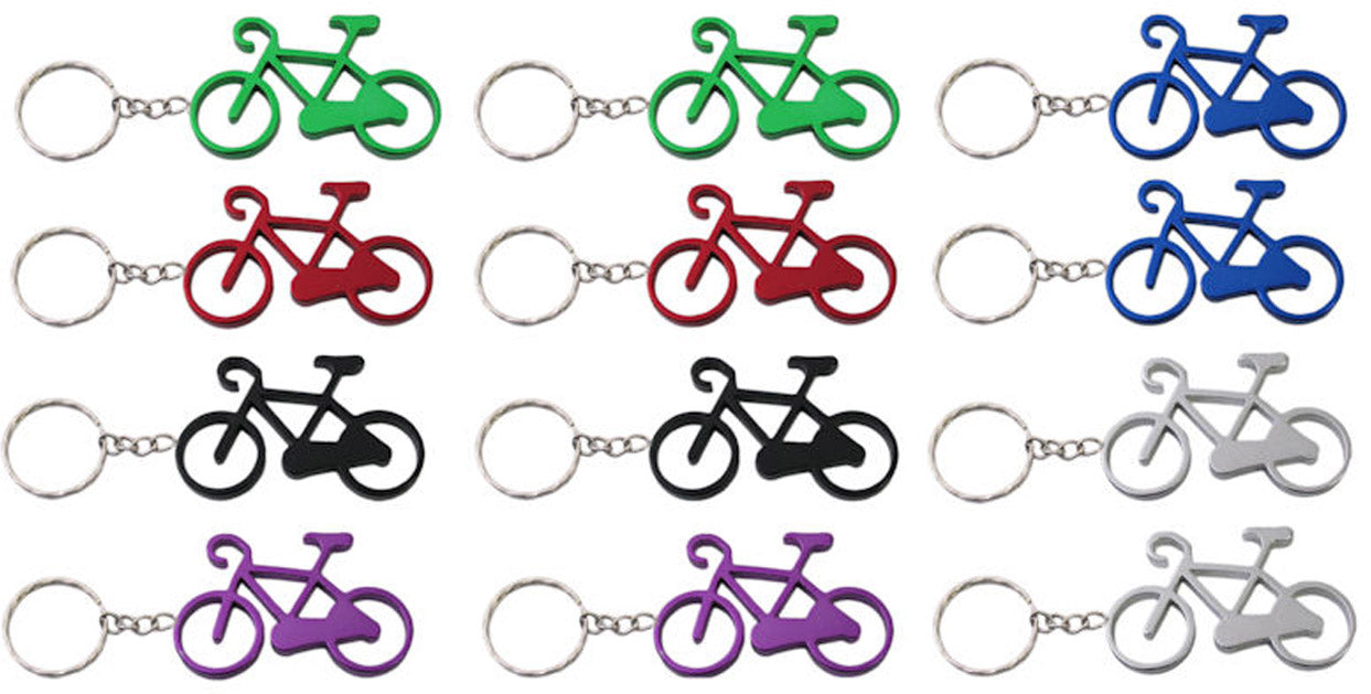 Keychain aluminum bicycle (12 pieces)