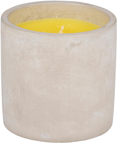 Arti casa citronella kaars - 22 uur brandtijd - cement pot - 10 x 10 cm - voor tuin en balkon