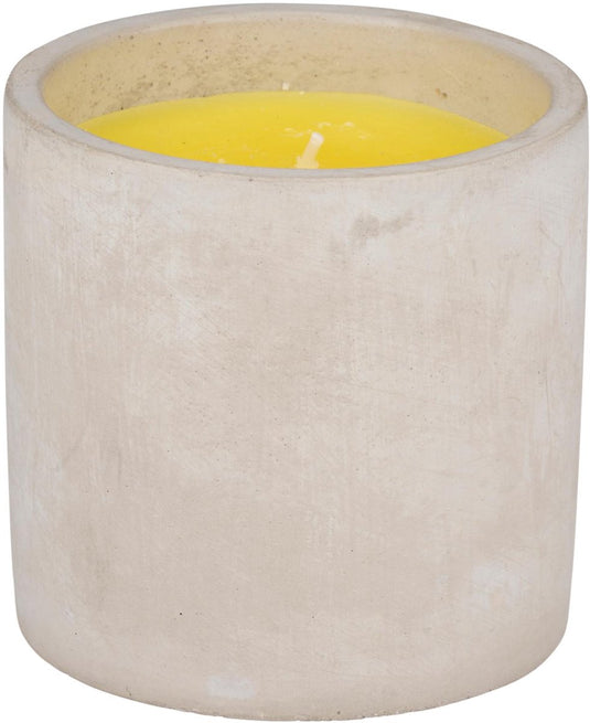 Arti casa citronella kaars - 22 uur brandtijd - cement pot - 10 x 10 cm - voor tuin en balkon