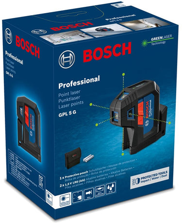 Bosch professional gpl 5 g puntlaser 30m in beschermende tas - 0601066p00