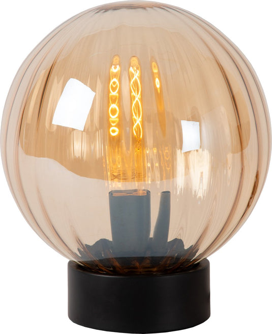 Lucide monsaraz - tafellamp - ø 25 cm - 1xe27 - amber