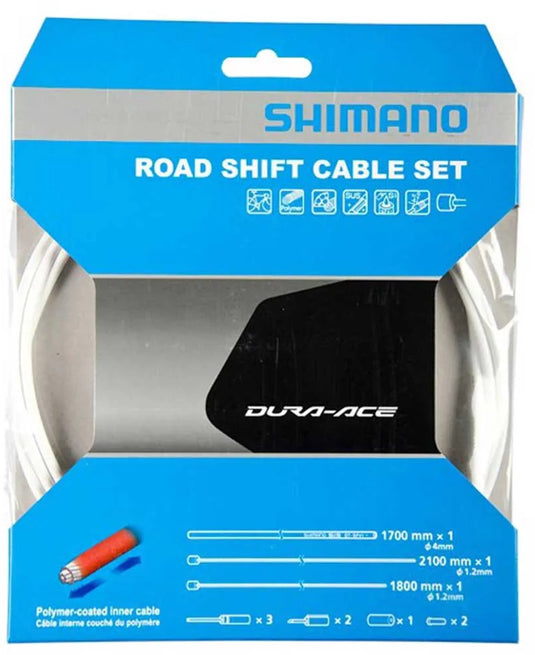 Shimano dura-ace schakelkabelset polymer gecoat zwart ot-sp41 1800 2100 mm