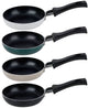 Alpina mini koekenpan 12 cm - kleine pan set van 4 - antiaanbakpan - geschikt voor inductie - pfas-vrij - aluminium