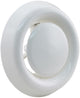 Starx afzuigventiel rond - wit - kunststof - met klemmen - diameter 125 mm