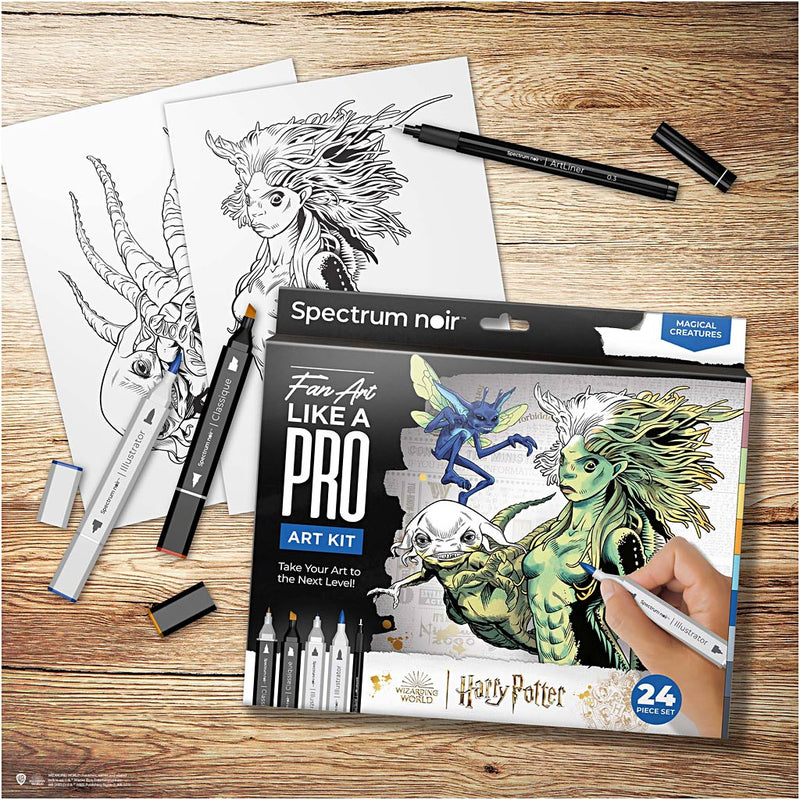 Afbeelding laden in galerijviewer, Https: www.cchobby.nl hobbyset-illustratie-harry-potter-magische-wezens-diverse-kleuren-1-doos
