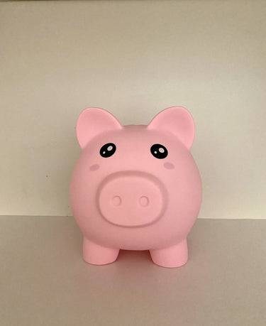 I-total spaarpot varken onbreekbaar - spaarvarken -pvc - educatief - roze spaarvarken