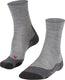 Falke tk2 melange anti-blaar dik wol functioneel materiaal wandelsokken heren grijs - maat 44-45