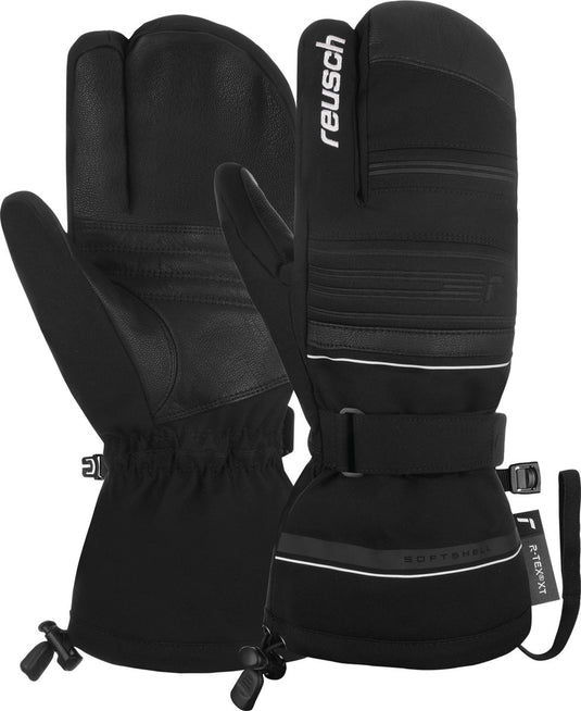 Reusch conan r-tex® xt lobster unisex wintersporthandschoenen - zwart - wit