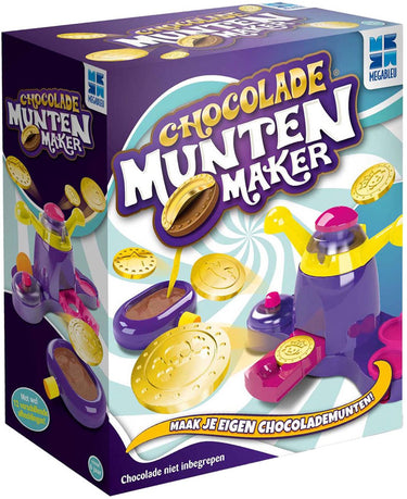 Megableu chocolade munten maker - creatief speelgoed met chocolade - maak je eigen chocolade munten - knutselset voor kinderen - vanaf 6 jaar - origineel cadeau