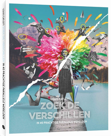 Louis catlett zoek de verschillen - creatieve, kleurijke en surrealistische werelden