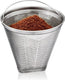Gefu flavo herbruikbaar koffiefilter maat 4 - permanent koffiefilter rvs