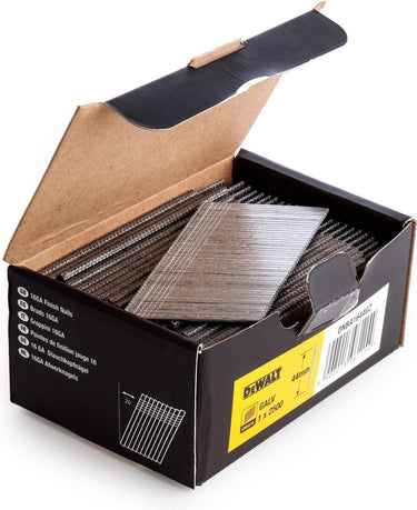 Dewalt accessoires dewalt dnba1650gz gegalvaniseerde brads schuin 20° - 16 gauge - 1.6x50mm (2500st)