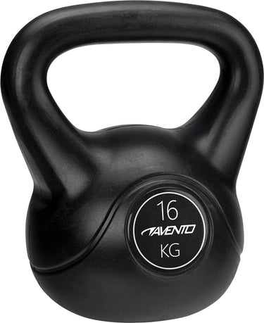 Avento kettlebell - 16 kg - zwart