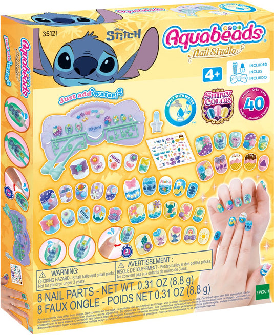 Aquabeads stitch nail studio designer kit- kindernagels- plakken door water