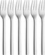 Wmf nuova - taartvorkjes - 6 stuks - rvs - elegant design - vaatwasserbestendig