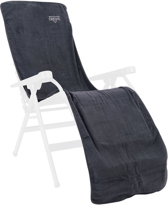 Crespo - badstof stoelhoes l - relaxstoelen - grijs