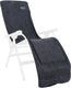 Crespo - badstof stoelhoes l - relaxstoelen - grijs