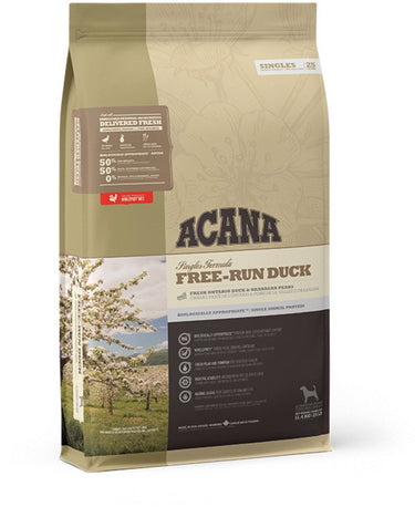Acana singles free-run eend aardpeer - hondenvoer - 11.4 kg