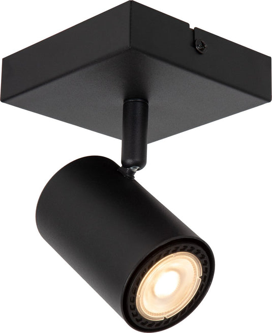 Lucide amigo - plafondspot (plafondlamp) - 1xgu10 - zwart